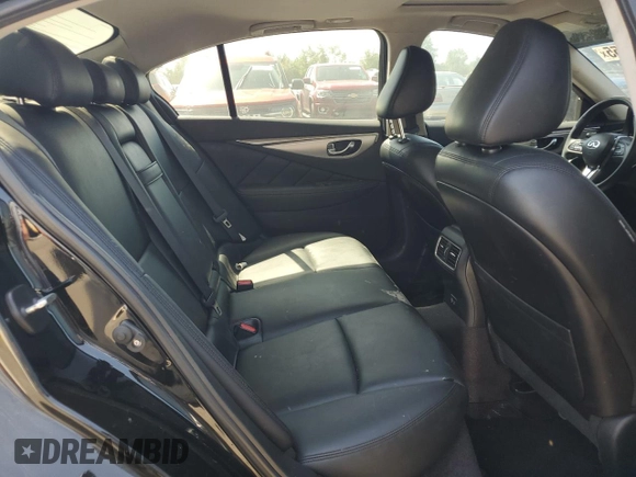 2018 Infiniti Q50 3.0t LUXE with VIN JN1EV7AP7JM361587, listed as a Copart auction lot 55641755 with 23,059 mi miles and Clean Title. Bid and sale history available at carsss.com. Image 10.