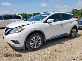 2015 Nissan Murano Platinum z VIN 5N1AZ2MG1FN223202, wystawiony jako Copart lot #59975575 z przebiegiem 85 746 mil mil oraz Szkoda całkowita • Salvage title. Historia ofert i sprzedaży dostępna na DreamBid. Obrazek 1.