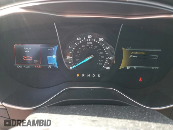 2017 Ford Fusion SE with VIN 3FA6P0HD3HR341522, listed as a Copart auction lot 49865825 with 100,774 mi miles and Salvage Title. Bid and sale history available at carsss.com. Image 9.