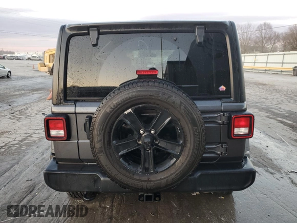 2022 Jeep Wrangler Unlimited Sport S with VIN 1C4HJXDN8NW160288, listed as a Copart auction lot 41671555 with 67,045 mi miles and Salvage title. Bid and sale history available at DreamBid. Image 6.