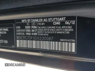 2013 Mercedes-Benz G 63 AMG с VIN WDCYC7DF5DX200087, выставлен на аукционе Copart как лот 62399095 с пробегом 81 229 миль миль и Списание • Salvage title. История ставок и продаж доступна на DreamBid. Изображение 14.