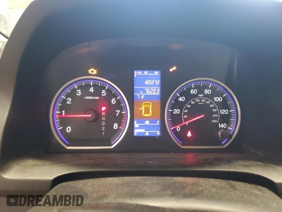 2010 Honda CR-V EX-L with VIN 5J6RE4H70AL049761, listed as a Copart auction lot 54764205 with 180,272 mi miles and Salvage title. Bid and sale history available at DreamBid. Image 9.
