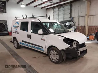 2017 Ram ProMaster City Cargo Van Tradesman SLT with VIN ZFBERFBB7H6E07275, listed as a IAAI auction lot 41607879 with 108,618 mi miles. Bid and sale history available at carsss.com. Image 1.
