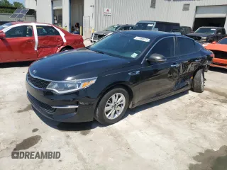 2017 Kia Optima LX with VIN KNAGT4L35H5161216, listed as a Copart auction lot 51488075 with 92,217 mi miles and Salvage Title. Bid and sale history available at carsss.com. Image 1.