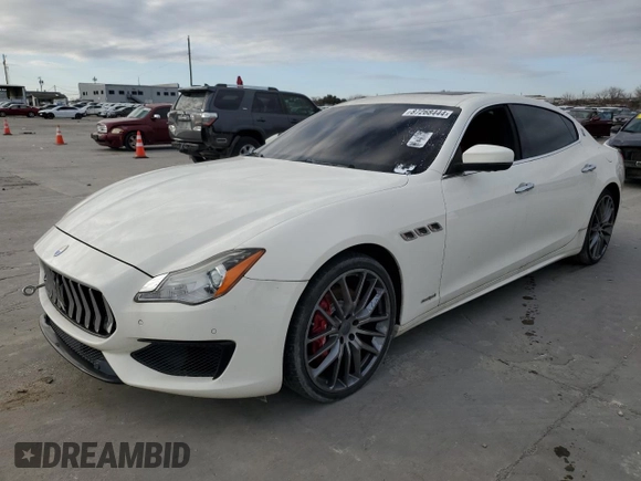 2017 Maserati Quattroporte z VIN ZAM56RPS2H1235503, wystawiony jako Copart lot #87268444 z przebiegiem 62 282 mil mil oraz Czysty tytuł • Clean title. Historia ofert i sprzedaży dostępna na DreamBid. Obrazek 1.