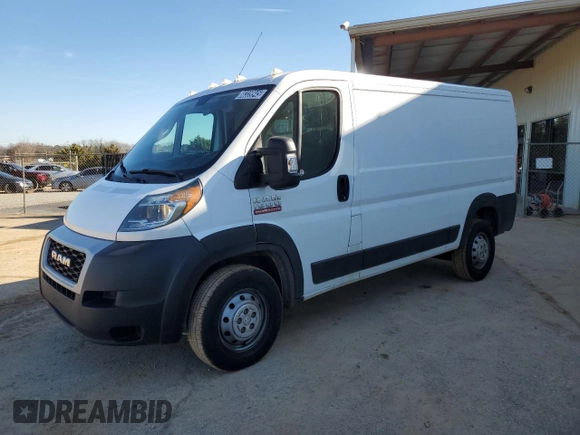 2020 Ram ProMaster Cargo with VIN 3C6TRVAG4LE138882, listed as a Copart auction lot 47901255 with 141,622 mi miles and Clean Title. Bid and sale history available at DreamBid. Image 1.