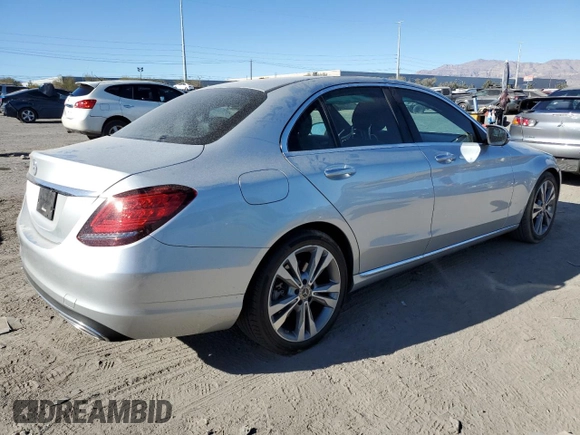 2020 Mercedes-Benz C C 300 with VIN W1KWF8DB2LR596267, listed as a Copart auction lot 86908154 with 48,382 mi miles and Salvage Title. Bid and sale history available at carsss.com. Image 3.