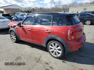 2013 MINI Countryman S ALL4 with VIN WMWZC5C57DWP34038, listed as a Copart auction lot 48013055 with 141,751 mi miles and Salvage Title. Bid and sale history available at DreamBid. Image 2.