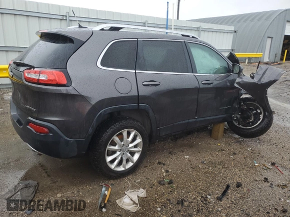 2014 Jeep Cherokee Limited with VIN 1C4PJMDS0EW241043, listed as a Copart auction lot 59284805 with Not provided miles and Salvage title. Bid and sale history available at DreamBid. Image 3.