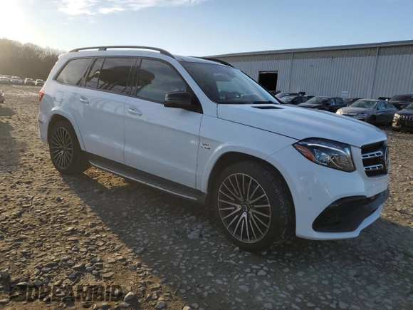 2018 Mercedes-Benz GLS with VIN 4JGDF7FE2JA999546, listed as a Copart auction lot 84669104 with 0 mi miles and Salvage Title. Bid and sale history available at carsss.com. Image 4.