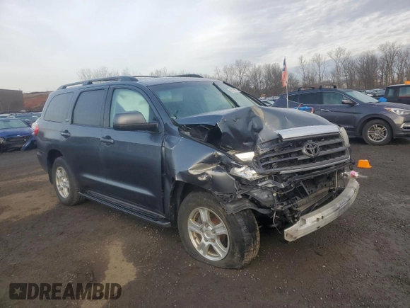 2010 Toyota Sequoia SR5 with VIN 5TDBY5G11AS029518, listed as a Copart auction lot 83238214 with 0 mi miles and Salvage Title. Bid and sale history available at carsss.com. Image 4.