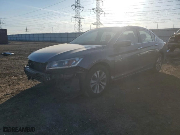 2014 Honda Accord Sedan LX with VIN 1HGCR2F32EA117310, listed as a Copart auction lot 46710675 with 104,424 mi miles and Salvage Title. Bid and sale history available at carsss.com. Image 1.