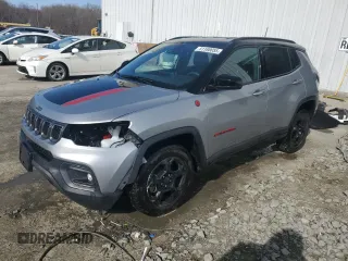 2023 Jeep Compass Trailhawk with VIN 3C4NJDDN0PT556600, listed as a Copart auction lot 51180055 with 14,664 mi miles and Salvage title. Bid and sale history available at DreamBid. Image 1.