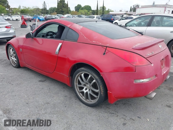 2005 Nissan 350Z Enthusiast with VIN JN1AZ34D65M610500, listed as a IAAI auction lot 42101654 with 190,896 mi miles. Bid and sale history available at carsss.com. Image 3.