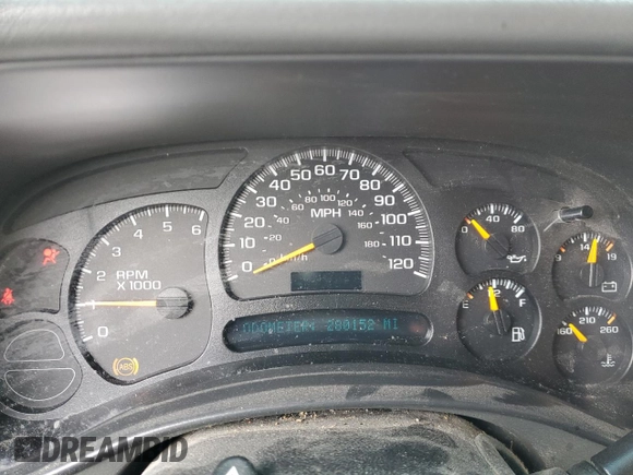 2005 Chevrolet Silverado 1500 LS with VIN 2GCEC19T551393165, listed as a Copart auction lot 51863175 with 280,152 mi miles and Salvage Title. Bid and sale history available at DreamBid. Image 9.