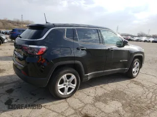 2023 Jeep Compass Sport with VIN 3C4NJDAN0PT570999, listed as a Copart auction lot 49704065 with 17,766 mi miles and Clean title. Bid and sale history available at DreamBid. Image 3.