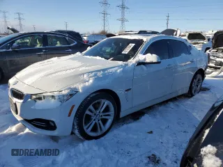 2017 BMW 4 Series 430i xDrive z VIN WBA4F9C34HG813108, wystawiony jako Copart lot #42123645 z przebiegiem 55 417 mil mil oraz Szkoda całkowita • Salvage title. Historia ofert i sprzedaży dostępna na DreamBid. Obrazek 1.