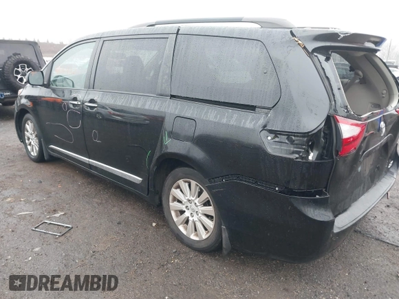 2015 Toyota Sienna Ltd with VIN 5TDDK3DC9FS124680, listed as a IAAI auction lot 41064112 with 46,876 mi miles. Bid and sale history available at carsss.com. Image 3.