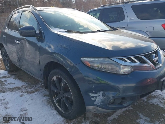 2013 Nissan Murano SL with VIN JN8AZ1MW9DW304806, listed as a IAAI auction lot 41336681 with 217,614 mi miles. Bid and sale history available at carsss.com. Image 6.