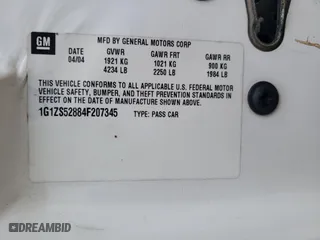 2004 Chevrolet Malibu with VIN 1G1ZS52884F207345, listed as a Copart auction lot 79352794 with 0 mi miles and Salvage Title. Bid and sale history available at carsss.com. Image 13.