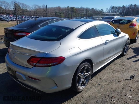 2018 Mercedes-Benz C 300 with VIN WDDWJ4KB9JF676271, listed as a IAAI auction lot 41244896 with 95,013 mi miles and . Bid and sale history available at DreamBid. Image 4.