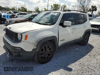 2017 Jeep Renegade Latitude with VIN ZACCJABB6HPF10082, listed as a Copart auction lot 51586095 with 142,601 mi miles and Salvage Title. Bid and sale history available at carsss.com. Image 1.