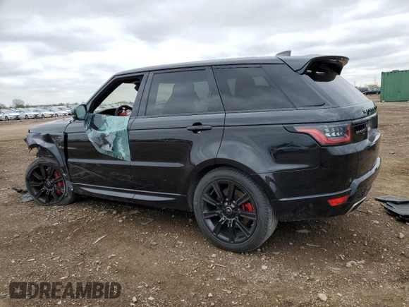 2020 Land Rover Range Rover Sport HST with VIN SALWS2RU6LA720061, listed as a Copart auction lot 55636705 with 42,485 mi miles and Salvage title. Bid and sale history available at DreamBid. Image 2.