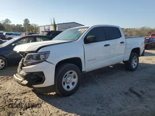 2021 Chevrolet Colorado 2WD Work Truck with VIN 1GCGSBEAXM1188628, listed as a Copart auction lot 43849385 with 0 mi miles and Salvage Title. Bid and sale history available at carsss.com. Image 1.