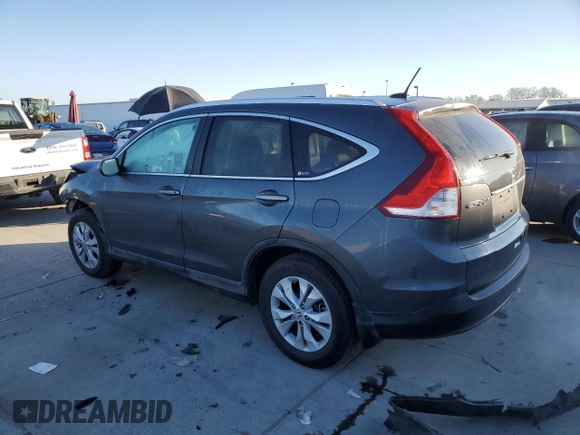 2012 Honda CR-V EX-L with VIN 2HKRM3H76CH505160, listed as a Copart auction lot 42185375 with 60,762 mi miles and Salvage Title. Bid and sale history available at carsss.com. Image 2.