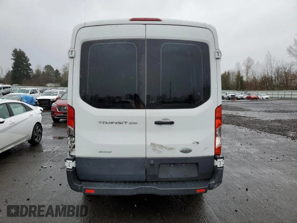 2015 Ford Transit with VIN 1FTNR2CG6FKA66842, listed as a Copart auction lot 49481885 with 327,933 mi miles and Salvage Title. Bid and sale history available at DreamBid. Image 6.