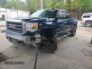 2015 GMC Sierra 1500 SLT with VIN 3GTU2VEC8FG287670, listed as a Copart auction lot 51584525 with 200,413 mi miles and Salvage Title. Bid and sale history available at DreamBid. Image 1.