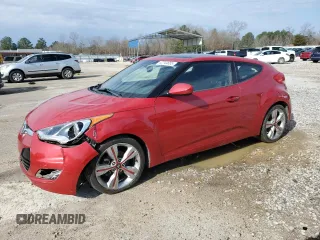 2017 Hyundai Veloster with VIN KMHTC6AD5HU317474, listed as a Copart auction lot 42744655 with 100,747 mi miles and Salvage Title. Bid and sale history available at carsss.com. Image 1.