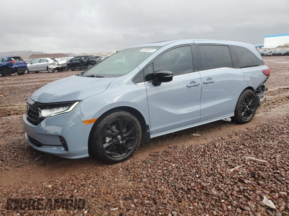 2024 Honda Odyssey Sport with VIN 5FNRL6H73RB031390, listed as a Copart auction lot 48000015 with 13,351 mi miles and Salvage Title. Bid and sale history available at DreamBid. Image 1.