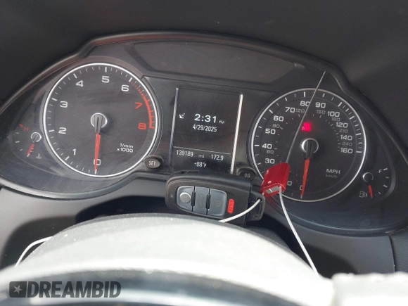 2016 Audi Q5 Premium Plus with VIN WA1L2AFP8GA008797, listed as a IAAI auction lot 41966359 with 139,189 mi miles. Bid and sale history available at carsss.com. Image 11.