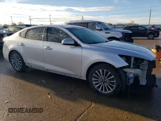 2017 Kia Cadenza Premium with VIN KNALB4J19H5050526, listed as a Copart auction lot 82837374 with 120,201 mi miles and Salvage Title. Bid and sale history available at carsss.com. Image 4.