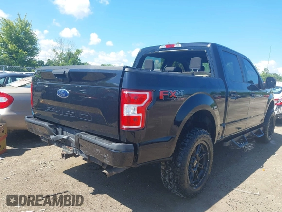 2020 Ford F-150 XL with VIN 1FTEW1E55LFB44370, listed as a IAAI auction lot 42635004 with 54,502 mi miles and . Bid and sale history available at DreamBid. Image 4.