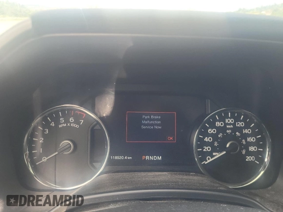 2020 Ford F-150 XL with VIN 1FTEW1E58LKF49324, listed as a Copart auction lot 58653615 with 118,520 mi miles and Salvage title. Bid and sale history available at DreamBid. Image 9.