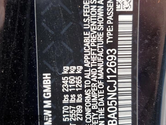 2022 BMW M4 Competition xDrive z VIN WBS33BA05NCJ12693, wystawiony jako Copart lot #79721844 z przebiegiem Nie podano mil oraz Szkoda całkowita • Salvage title. Historia ofert i sprzedaży dostępna na DreamBid. Obrazek 15.