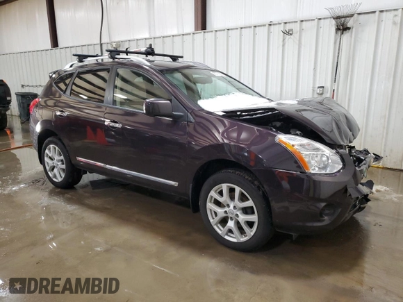 2013 Nissan Rogue SL with VIN JN8AS5MV2DW131696, listed as a Copart auction lot 45771665 with 86,077 mi miles and Salvage Title. Bid and sale history available at DreamBid. Image 4.