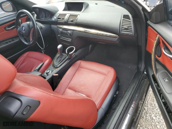2010 BMW 1 Series 128i with VIN WBAUN1C58AVH82133, listed as a Copart auction lot 63510573 with 0 mi miles and Salvage Title. Bid and sale history available at carsss.com. Image 8.