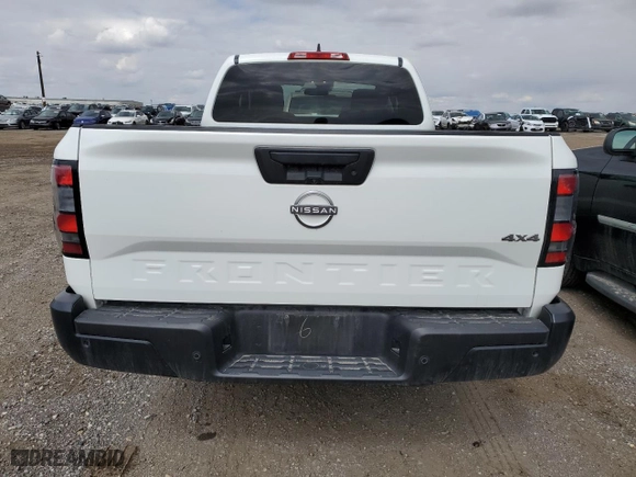 2023 Nissan Frontier S with VIN 1N6ED1CM9PN606440, listed as a Copart auction lot 54537205 with 58,103 mi miles and Salvage Title. Bid and sale history available at carsss.com. Image 6.
