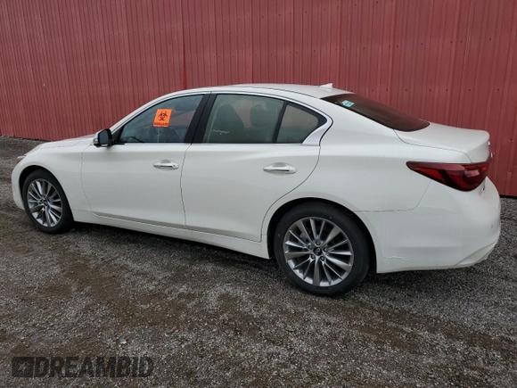 2024 Infiniti Q50 Luxe with VIN JN1EV7BR6RM631310, listed as a Copart auction lot 72183604 with Not Provided miles and Non Repairable. Bid and sale history available at DreamBid. Image 2.