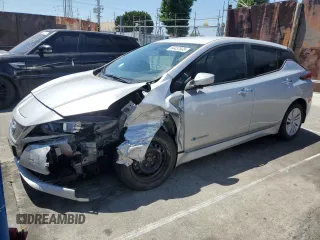 2018 Nissan LEAF SL with VIN 1N4AZ1CP5JC301703, listed as a Copart auction lot 64437605 with 94,725 mi miles and Salvage title. Bid and sale history available at DreamBid. Image 1.