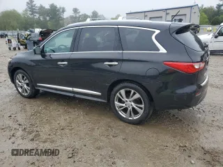 2013 Infiniti JX35 with VIN 5N1AL0MM3DC341546, listed as a Copart auction lot 55587155 with 128,846 mi miles and Clean Title. Bid and sale history available at DreamBid. Image 2.