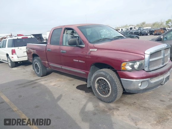 2002 Dodge 1500 with VIN 1D7HU18N12S599789, listed as a IAAI auction lot 42035500 with 211,308 mi miles. Bid and sale history available at carsss.com. Image 1.