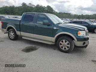 2008 Ford F-150 XLT with VIN 1FTPW12V38KB31466, listed as a Copart auction lot 54138665 with 133,029 mi miles and Salvage title. Bid and sale history available at DreamBid. Image 4.