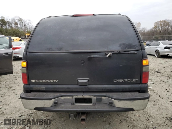 2005 Chevrolet Suburban LT with VIN 1GNFK16Z95J151301, listed as a Copart auction lot 83642854 with 190,221 mi miles and Salvage title. Bid and sale history available at DreamBid. Image 6.