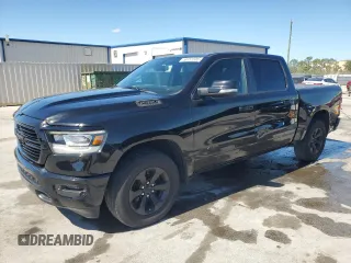 2019 Ram 1500 Big Horn with VIN 1C6RREFT5KN522356, listed as a Copart auction lot 59151635 with 72,236 mi miles and Salvage title. Bid and sale history available at DreamBid. Image 1.