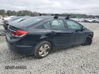 2015 Honda Civic LX with VIN 19XFB2F51FE037237, listed as a Copart auction lot 49031035 with Not Provided miles and Salvage Title. Bid and sale history available at carsss.com. Image 3.