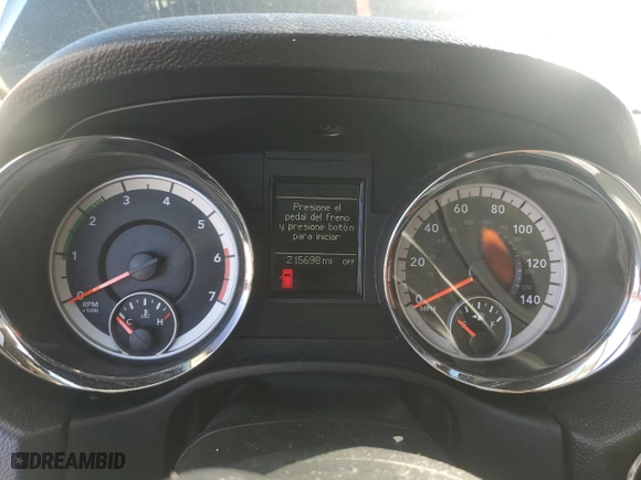 2012 Dodge Durango Crew with VIN 1C4SDHDT1CC100109, listed as a Copart auction lot 41647185 with 215,698 mi miles and Salvage Title. Bid and sale history available at carsss.com. Image 9.